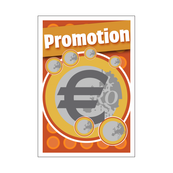 étiquette promotion pour commerce