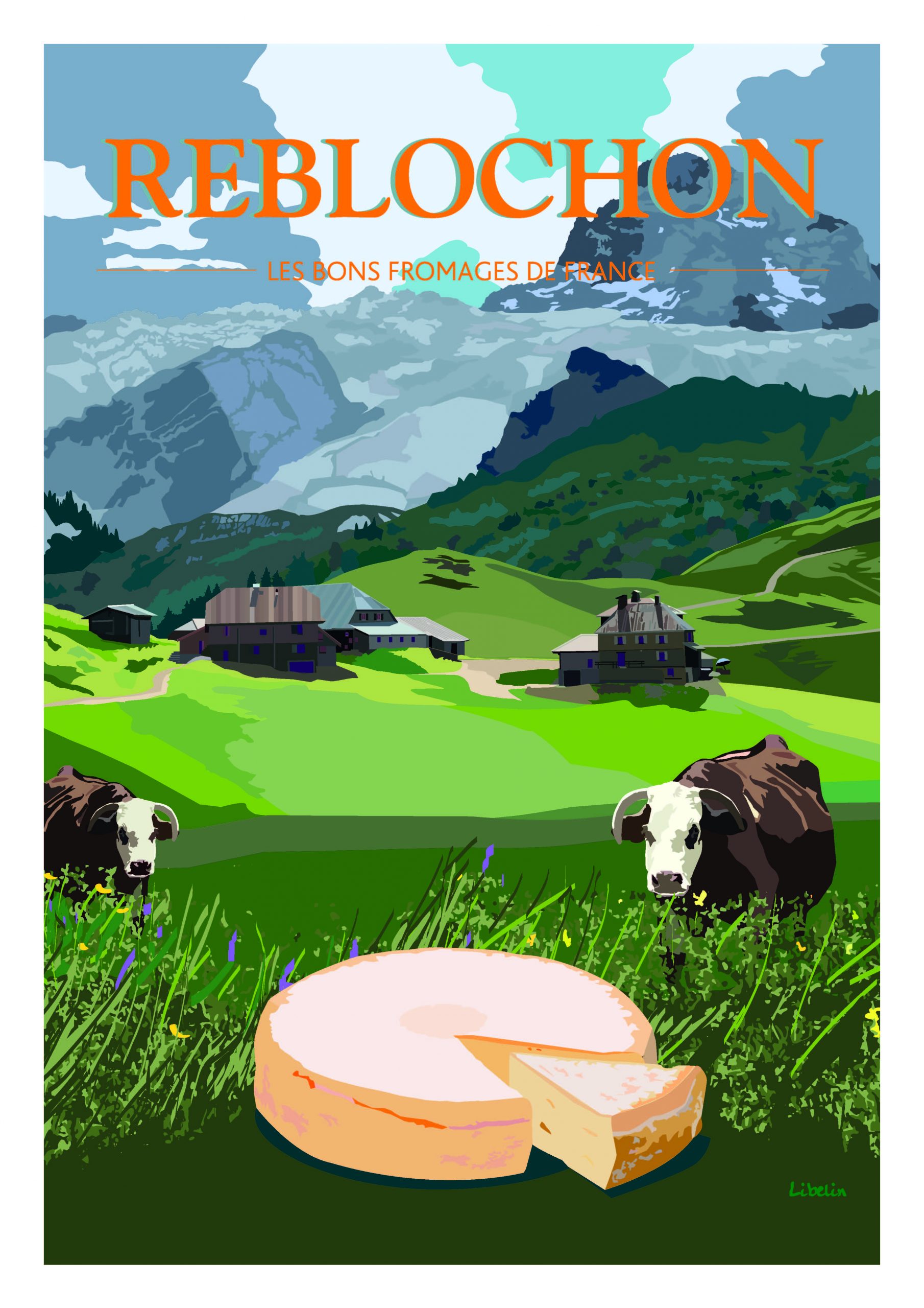 poster format a3 sur le reblochon