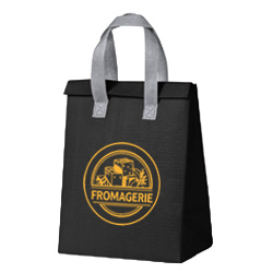 Sac isotherme noir pour communication des fromagers, Alizé