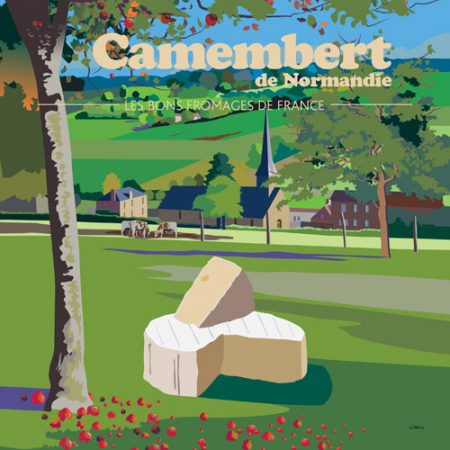 Affiche carrée Camembert
