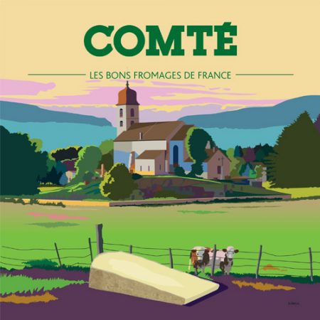 Affiche carrée Comté