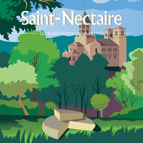 Affiche carrée Saint-Nectaire